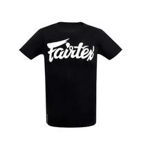 Fairtex Muay Thai Bokso Kovos Laisvalaikio Trumpomis Rankovėmis Kvėpuojantys Vyriški ir Moteriški Drabužiai Sporto Kovos Apvalia Kaklo Marškinėliai L black