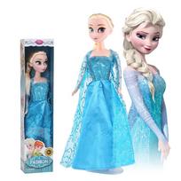 Anna ir Elsa Princesių Lėlių Rinkinys 30cm Originali Dėžutė Vaikų Žaislas Dovana Mergaitėms Kalėdinės Figūrėlės Kolekcija blue
