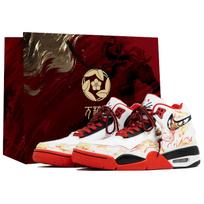 Nike Flight Legacy Kaleidoscope, Phoenix's Song, Pirkinių krepšys Aukštakulniai Retro Krepšinio Batai Vyriški Juodi Balti Raudoni BQ4212-100(Team113-S-BOX) 43 black
