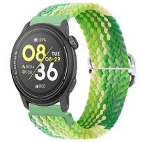 20mm 22mm Soft Nylon Braided Strap For COROS APEX 4/PACE 4/3/2 CMF Watch 3/2/1 Pro Breathable Bracelet Suunto Race 2/S Watchband for Suunto Race 2-S laimo žalia spalva