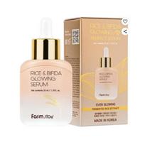 FARMSTAY Rice & Bifida Glowing Serum Brightening Nourishing Radiance Essence 35ml beige