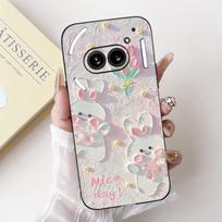 Dėklas Nothing Phone 2A A142 Juodas Mielos Animacinės Figūrėlės Silikoninis Minkštas Apsauginis Dangtelis Nothing Phone2 Phone2A Plus Fundas Nothing Phone 2A
