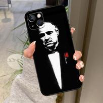 Krikštatėvio filmo Italų mafijos dėklas iPhone 17 Pro Max 15 14 13 12 11 16 Pro Max Plus 12 13 Mini 16e 17 Air galinis dangtelis iPhone 15 black