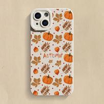 Retro klevo lapų rašto telefono dėklas Samsung Galaxy A16 A06 A26 A54 A32 A33 A56 S25 S24 S23 S22 S21 Ultra Plus FE minkštas dėklas Samsung A54 5G white