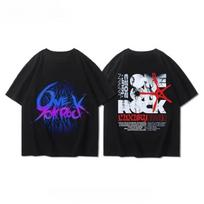 One Ok Rock Grupė Hip Hop Sunkusis Metalas Gatvės Kultūra Oversize Asmenybė Vasaros Džiazo Marškinėliai Laisvi Atsitiktiniai Marškinėliai Vyrams Moterims Tee XXXXXL juoda