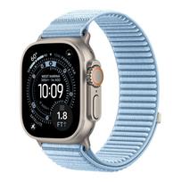 Dirželis Apple Watch Ultra 3 Juostelės iwatch 49mm 44mm 40mm 42mm 46mm 41mm 45mm Nailono kilpa correa Apyrankė serija 10 9 8 7 2 Se 11 42 44 45 49 S10-46mm mėlyna