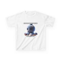 Blueberrinni Octopussini Kids T-Shirt | Brainrot Meme Shirt Funny Viral Internet S gray