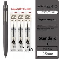 Uni-ball ZENTO gelinis rašiklis 0,38 mm/0,5 mm Žemo profilio ergonomiškas dizainas studentams ir egzaminams, Sklandus rašymas su ZENTO rašalo technologija