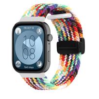 Braided band For HUAWEI watch fit 3 4 pro strap Magnetic Nylon solo loop Wrist Bracelet for Smartwatch huawei watch fit 4 Straps For Huawei fit 4 pro gray