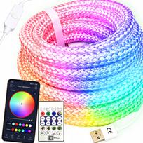 RGB LED juosta pintame apvalkale neoninė 5m