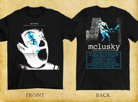 2 Sides Mclusky Announce European UK Tour Shirt Black Unisex S-2345XL EM0663 Unisex T-Shirt XXXXL white