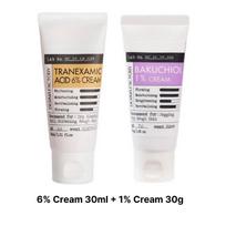 [Derma Factory] Brightening 6% Cream 30ml + Niacinamide 20% Serum 80ml + Bakuchiol 1% Cream 30g Set 6% Cream 30ml +1% Cream 30g gray