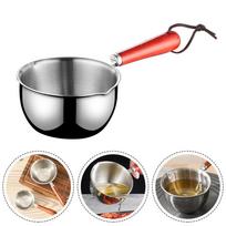 Stainless Steel Melting Pot For Cooking Tasks Suitable For Induction Gas Or Electric Stoves Easy Storage With Handle Feature 300ml gray
