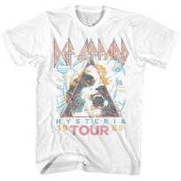 Def Leppard Hysteria 88 White Adult Tshirt Summer Unisexs And Unisexs Loose And Breathable Tshirt Top L gray