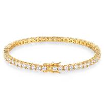 100% S925 Sidabro 2-6mm Tikro Moissanito Teniso Apyrankė Moterims Vestuviniai Papuošalai Kalėdos Išskirtinė Dovana 2mm 16.5cm&Zircon without GRA auksas