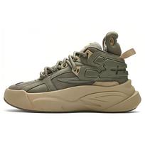 Fila Fusion The Mash Comfortable Shock Absorbing Durable Mid-Top Retro Basketball Shoes Men sneaker Green Yellow T12M413203FMM 40