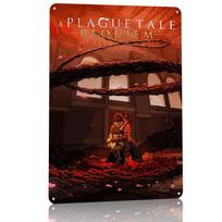 A Plague Tale Requiem Game Art Poster Customized Vintage Metal Signs Wall Art Retro Tin Plaque for Bedroom Decoration Gaming 30x40cm(11.8x15.7inch) black
