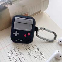 Fashion Classic Retro Game Console Earphone Case For Airpods 4 1 2 3 Pro 2 For AirPods Pro 3 2 Gameboy Silicone Headphone Cases For AirPods 3 black