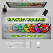 E-sports Cool Mouse Pad Geometry Dash Gaming Desk Mat Laptop Carpet PC Cabinet Large 900x400mm Accessories Computer XXL Mousepad 30cmx60cm(11.8x23.6inch) gray