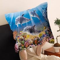 Ocean World Shark Area Pillow Anime Pillow Sofa Bed Head Pillow Cover Cushion Cover x cm Fashion 30cmx30cm(12x12Inch)