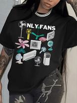 Fans of Fans Graphic Print T-shirt XXXL white