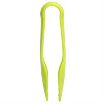 3pcs/set Kitchen Tongs Vegetable Clip Food Grade PP Plastic Food Clip for Barbecue Salad Grilling Frying Cooking Green yellow