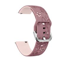 18mm Watch strap for Garmin Venu 4 41mm Band Silicone Engraved Women's Replacement Watch Band for Garmin Venu 4 41mm 3S 2S Band 18mm Quick release gray