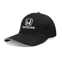 Car Emblem Honda Embroidery Snapback Baseball Cap Summer And Spring Autumn Outdoor Sports Adjustable Sunscreen Hat Casual Hats black