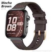 Sportinis silikoninis dirželis Huawei Watch Fit 5 4 3 išmaniajam laikrodžiui, riešo apyrankė Huawei Watch Fit 5Pro 4Pro, dirželio priedai Rose Gold (Head) ruda