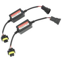 2vnt H8 H9 H11 LED Canbus dekoderis 12V be klaidų mirgėjimą mažinantis dekoderis, skirtas LED priekinių žibintų rūko žibintui black
