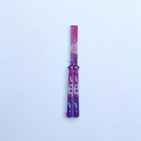 Butterfly Foldable Metal Knife Comb Safe Training Accessory for Hairdressing Salon Skill Practice A5