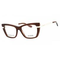 Guess Gu50246 048 Women Eyeglasses Shiny Dark Brown/54-16-42 black