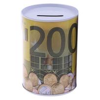 Cilindrinė Dekoratyvinė Euro Namų Dekoras Pinigų Dėžutė Monetų Indėliai Pinigų Bankas Laikymo Dėžutė 200