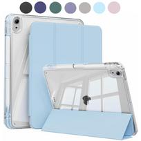For iPad Air 11 M3/M4/M2 Case 11inch with Pen Holder Trifold Stand Transparent Acrylic Back Cover For iPad Air 4 5 10.9'' Cover For iPad Air 11 2026