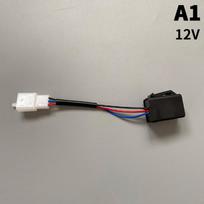 Elektrinis dviratis 12V 48/60V LED mirksintis relė posūkio signalo mirksiklis 3 laidų mirksintys LED žibintai relė su garsiniu signalu E-bike paspirtuko dalys 12V