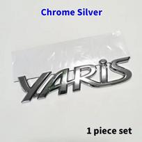 3D Metalinis Yaris Logotipo Emblema Ženklelis Matinė juoda Chromuota WPMD3 Padengta Kamieno Raidės Lipdukas Toyota Yaris Automobilio Išorės Dekoro Aksesuarams