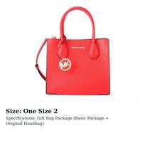 MICHAEL KORS Leather Tote Bag, Shopping Bag, Handbag, Shoulder Bag, Crossbody Bag Medium Women's Red 35S1GM9M2L-635 One Size 2 red