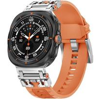 Strap for Samsung Galaxy Watch Ultra 2 / 1, Orange black