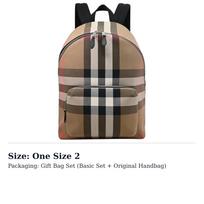 Burberry drobės ir odos kuprinė, įprasta, vyriška, beržo ruda 80845501 One Size 2