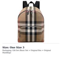 Burberry drobės ir odos kuprinė, įprasta, vyriška, beržo ruda 80845501 One Size 3