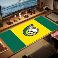 Fortuna Sittard Color Mouse Pad Large Gaming Table Cushion Non-slip Laptop Tablet Big Mousepad XXL Mat Mini PC Playmat With Lock edge 30cmx60cm(11.8x23.6inch) yellow