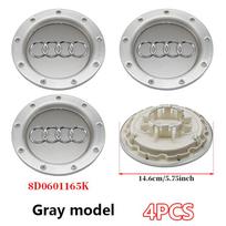 4 vnt. 146 mm 9 skylės ABS ratlankio centrinės angos tvirtinimo detalės 8D0601165K Audi TT Q7 RS6 S6 A8 A3 A4 A6 B7 C5 ratlankiams Tuningo priedai gray