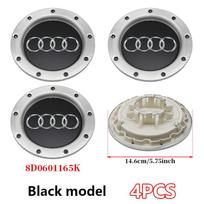 4 vnt. 146 mm 9 skylės ABS ratlankio centrinės angos tvirtinimo detalės 8D0601165K Audi TT Q7 RS6 S6 A8 A3 A4 A6 B7 C5 ratlankiams Tuningo priedai black