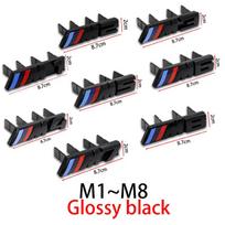 3D ABS Automobilio Priekinės Grotelių Ženkliukas Emblema BMW M Ženklui E46 E36 E34 F10 E90 M1 M2 M3 M4 M5 M6 M7 M8 Automobilio Išorės Aksesuarai M8 juoda