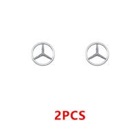 13mm Automobilio Raktų Emblemos Lipdukai Aksesuarai Mercedes Benz AMG E S C A B Klasės GLE GLS CLS GLC CLA GLA GLK GLB W205 W221 W177 gray