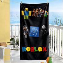 Roblox Beach Towel Super Soft & Absorbent Comfortable Lightweight Suitable for Sports, Travel, Swimming, Yoga, Bathroom, Beach, And Pool 70cmx140cm(27x55inch)
