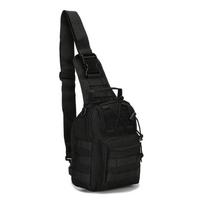 Karinio taktinio puolimo paketas Sling kuprinė Armijos Molle vandeniui atsparus EDC kuprinės krepšys, skirtas žygiams lauke. Small Size juoda