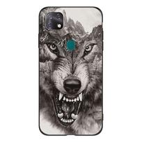 For ZTE Blade 20 Smart Case For ZTE Blade V2020 vita black tpu case lion wolf tiger dragon ZTE Blade V2020 vita
