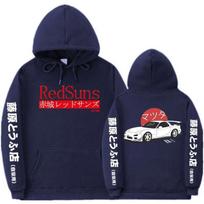 Anime Initial D Hoodies Mazda RX7 Spausdintas Hoodie L tamsiai mėlyna