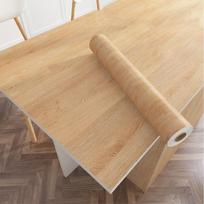 Baltas Medis Lipni Dekoratyvinė Plėvelė Baldams Tikro Medžio Taktilinis Paviršius Lengva Valyti 40cm x 100cm